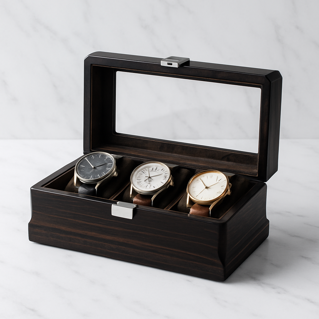 Boîte à Montre – Sablier | 3 montres