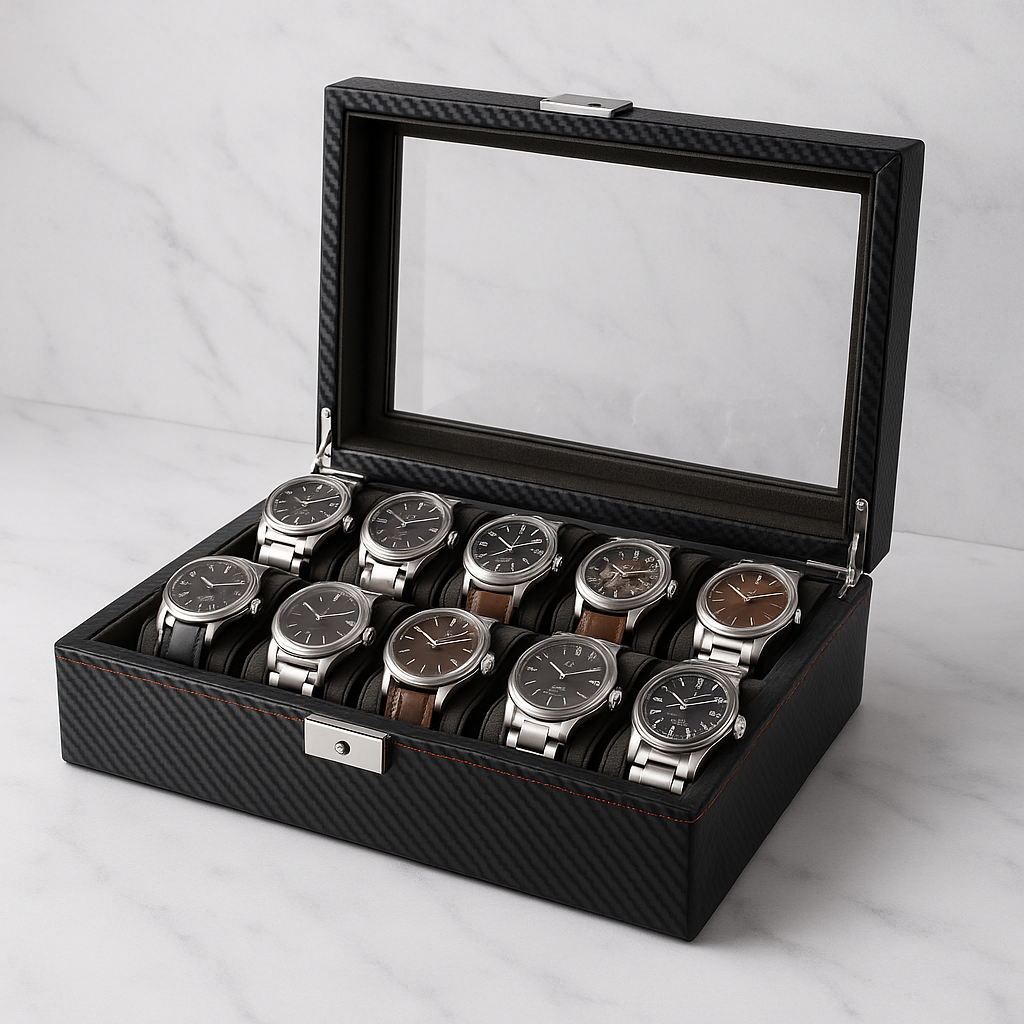 Boîte à Montre – Obsidienne | 10 montres