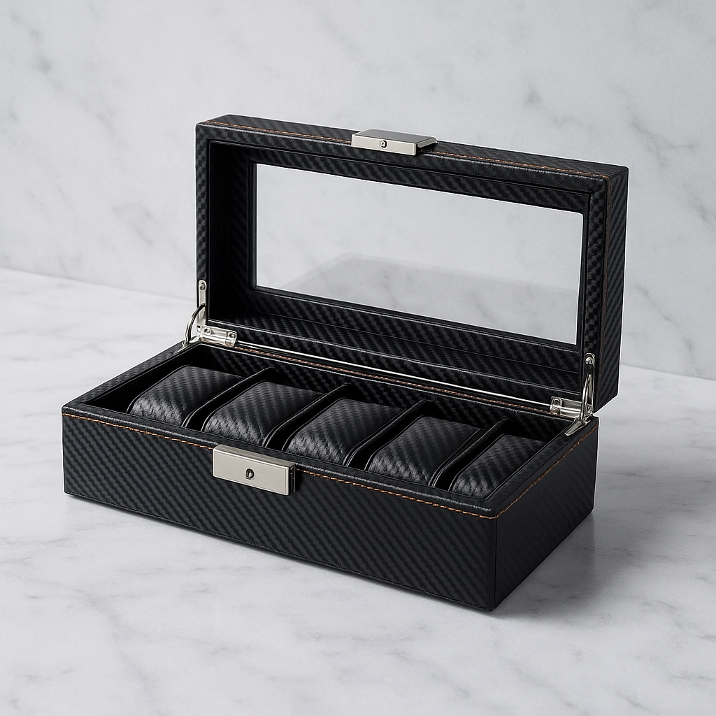 Boîte à Montre – Obsidienne | 5 montres